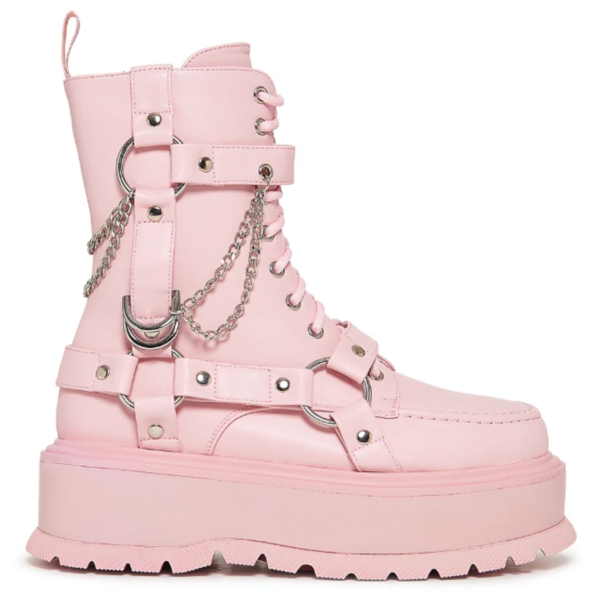 Yami Pastel Pink Platform Boots Buy Now at - Main Image