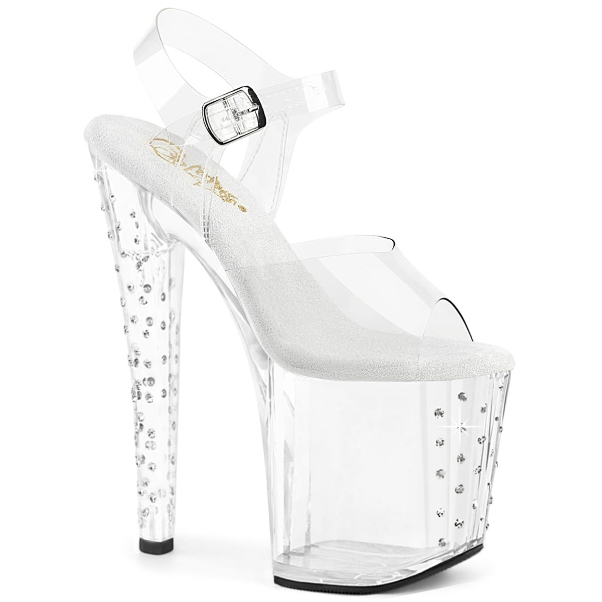 Pleaser sale clear heels