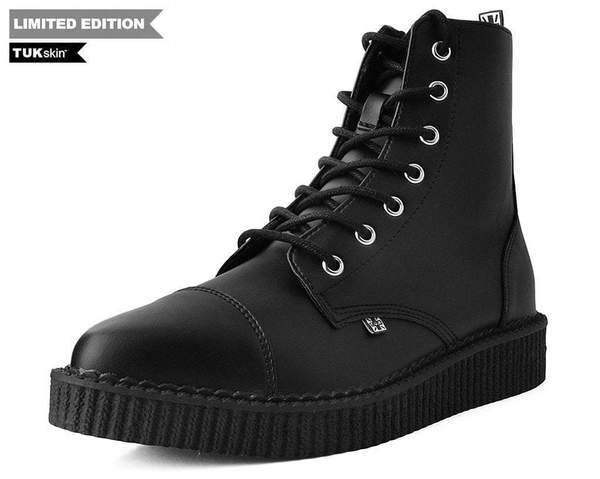 Booties Creeper Boots New Direction Boots TUKskin Pointed Lace Up