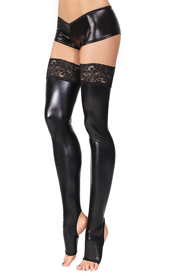 Dww-2 Pairs Of Large Size Lace Stockings Silicone Non-slip Over