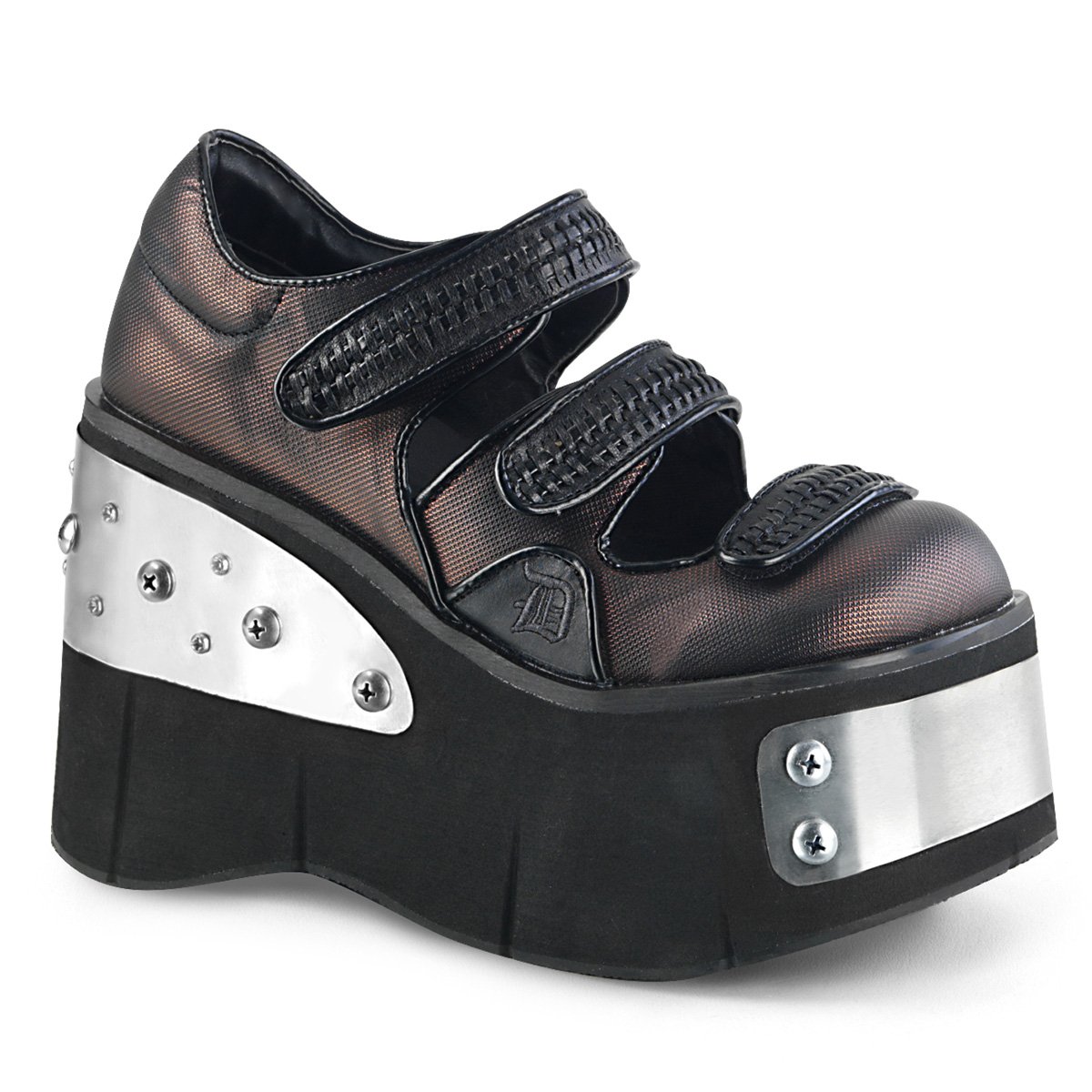 Demonia Shoes Kera 12 Demonia Demonia KERA-08 Black Platform Mary