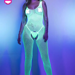 Rhinestone Net Bodystocking