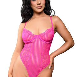 Striped Mesh Teddy