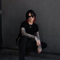 TUK-A3400 Sneaker Creeper en suède zébré noir et rouge