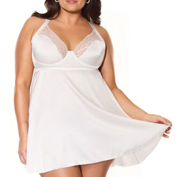 Kissed By Satin Babydoll & Thong