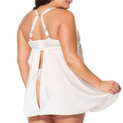 Kissed By Satin Babydoll & Thong