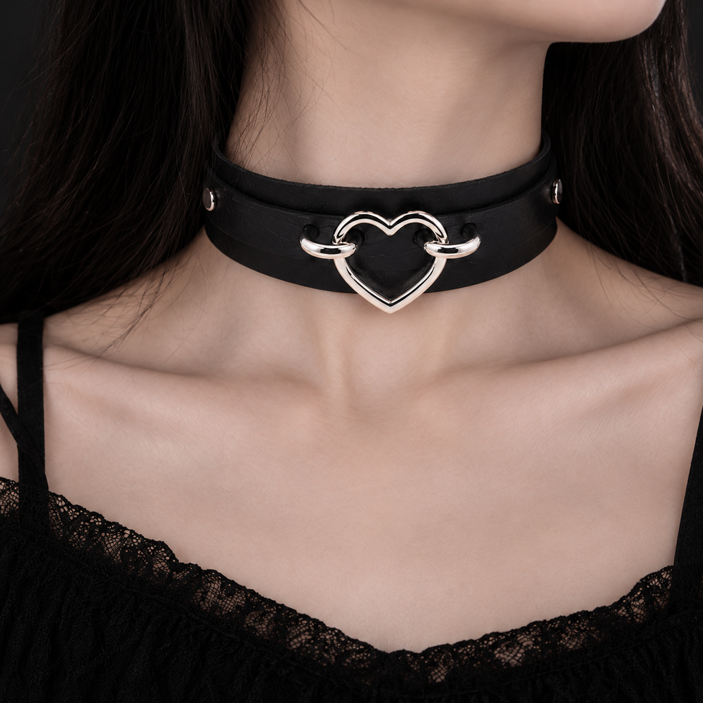 Heart Ring Choker