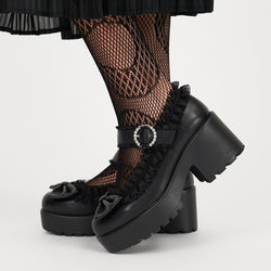 KOI Tira Ruffle Mary Janes ‘ Dark Delights Edition’