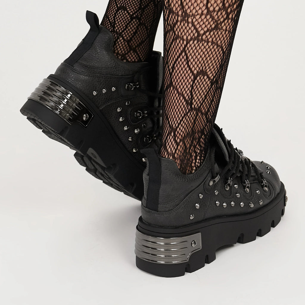KOI Thurnax Chunky Hardware Trainers - Black