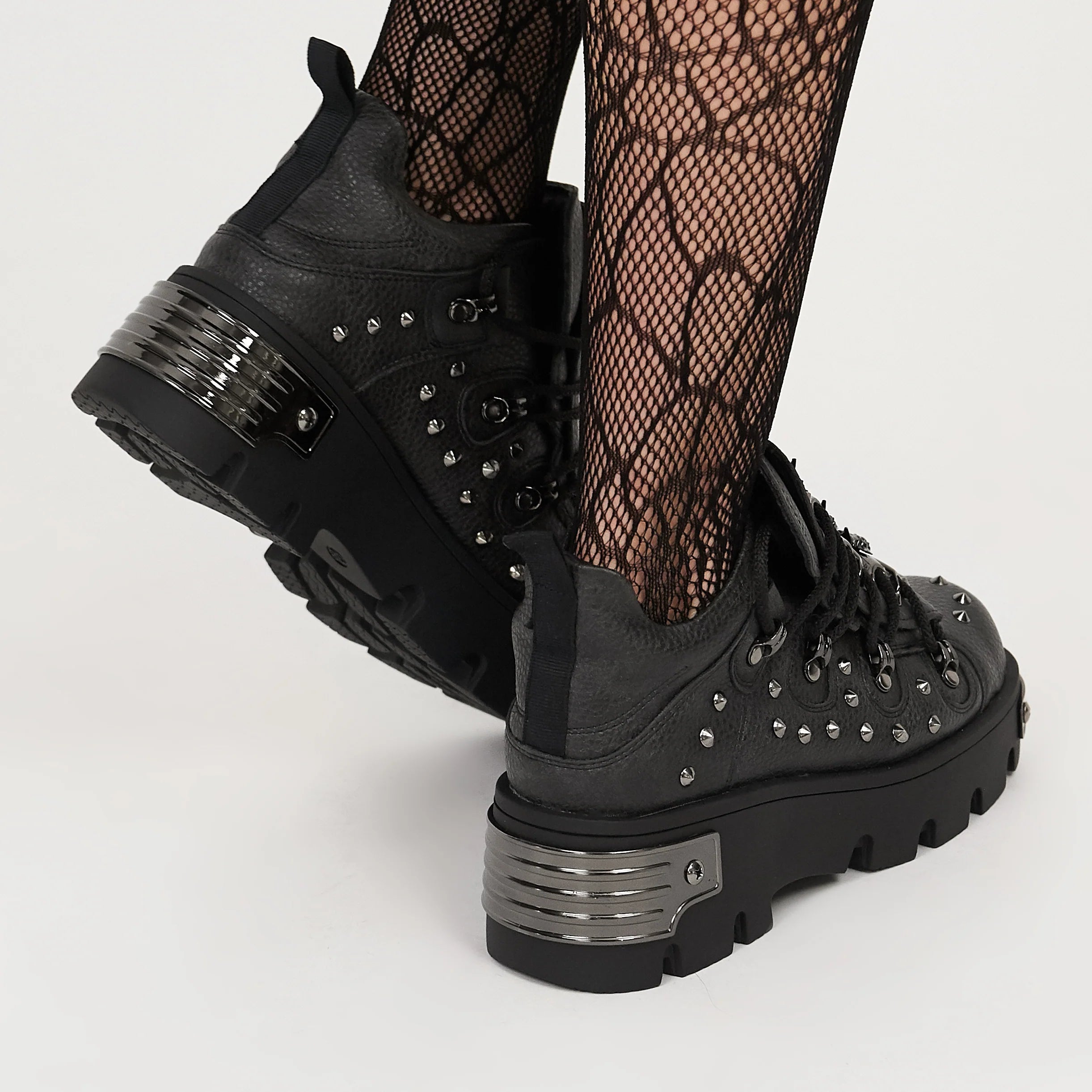 KOI Thurnax Chunky Hardware Trainers - Black