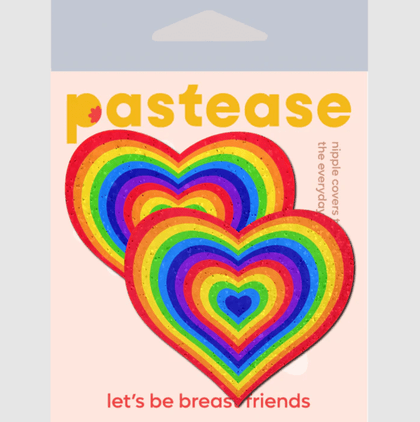 Fever Rainbow Heart Nipple Pasties