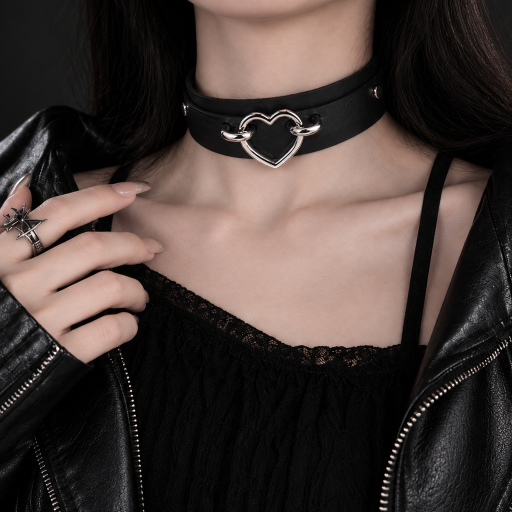 Heart Ring Choker