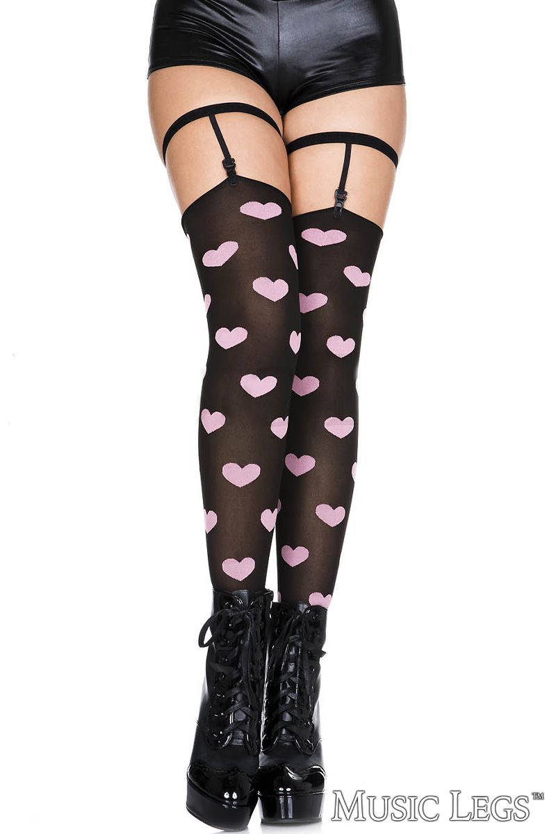 Heart Thigh Hi & Leg Garters