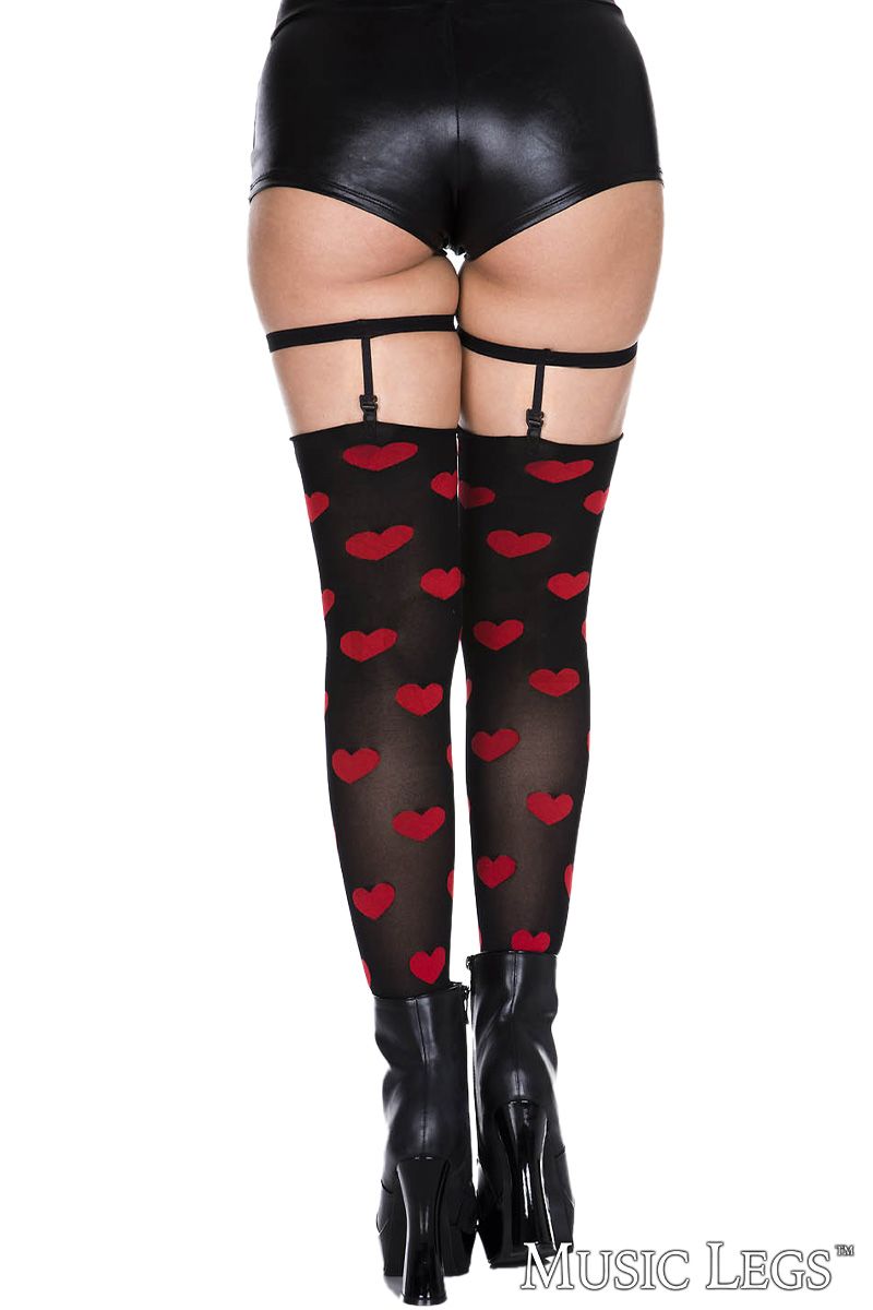 Heart Thigh Hi & Leg Garters
