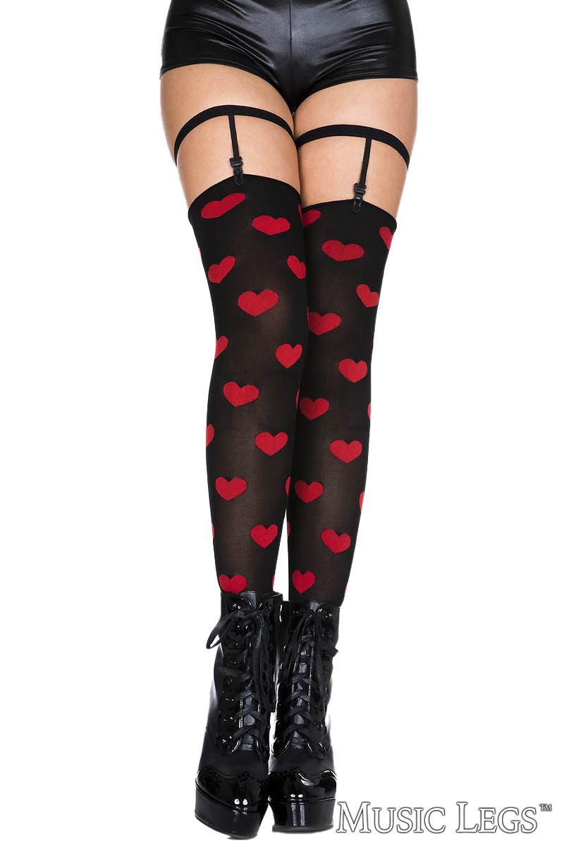 Heart Thigh Hi & Leg Garters