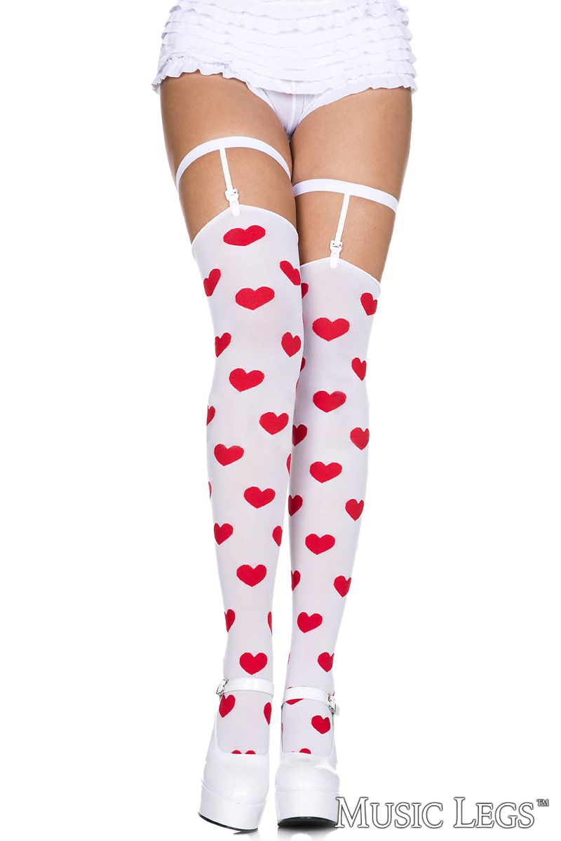 Heart Thigh Hi & Leg Garters