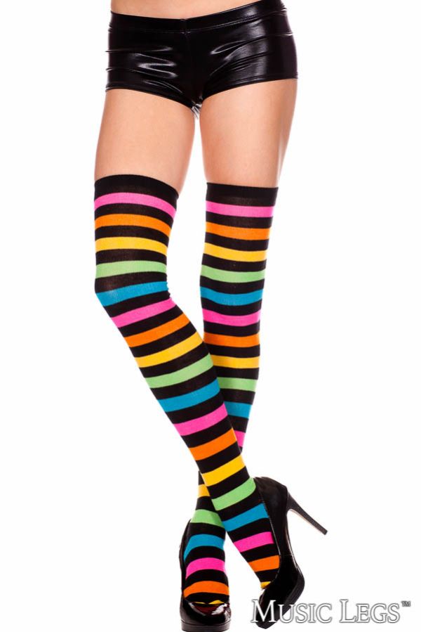 Rainbow Acrylic Thigh Hi