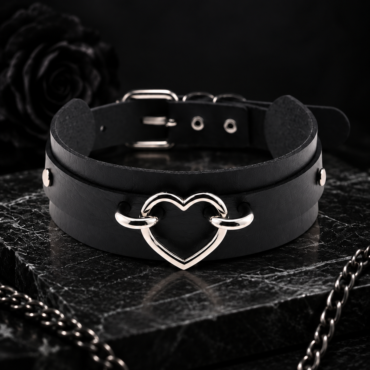 Heart Ring Choker