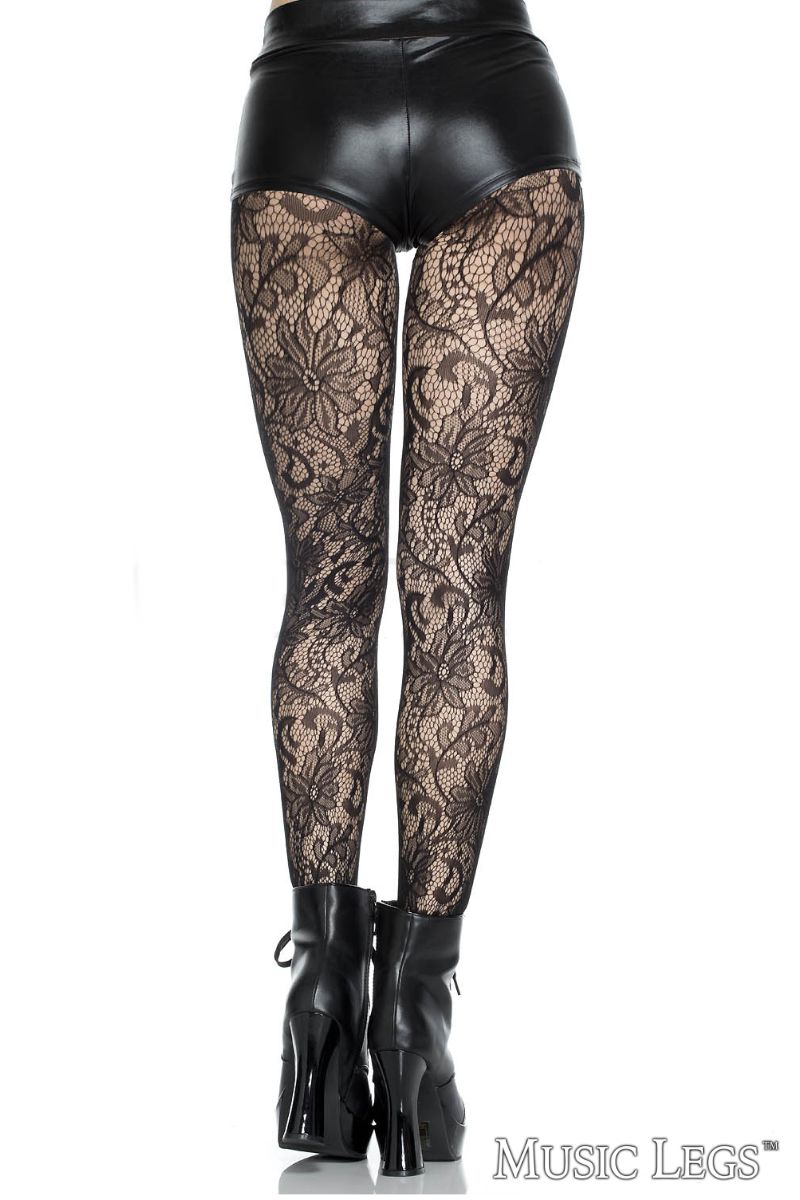 Floral Lace Pantyhose