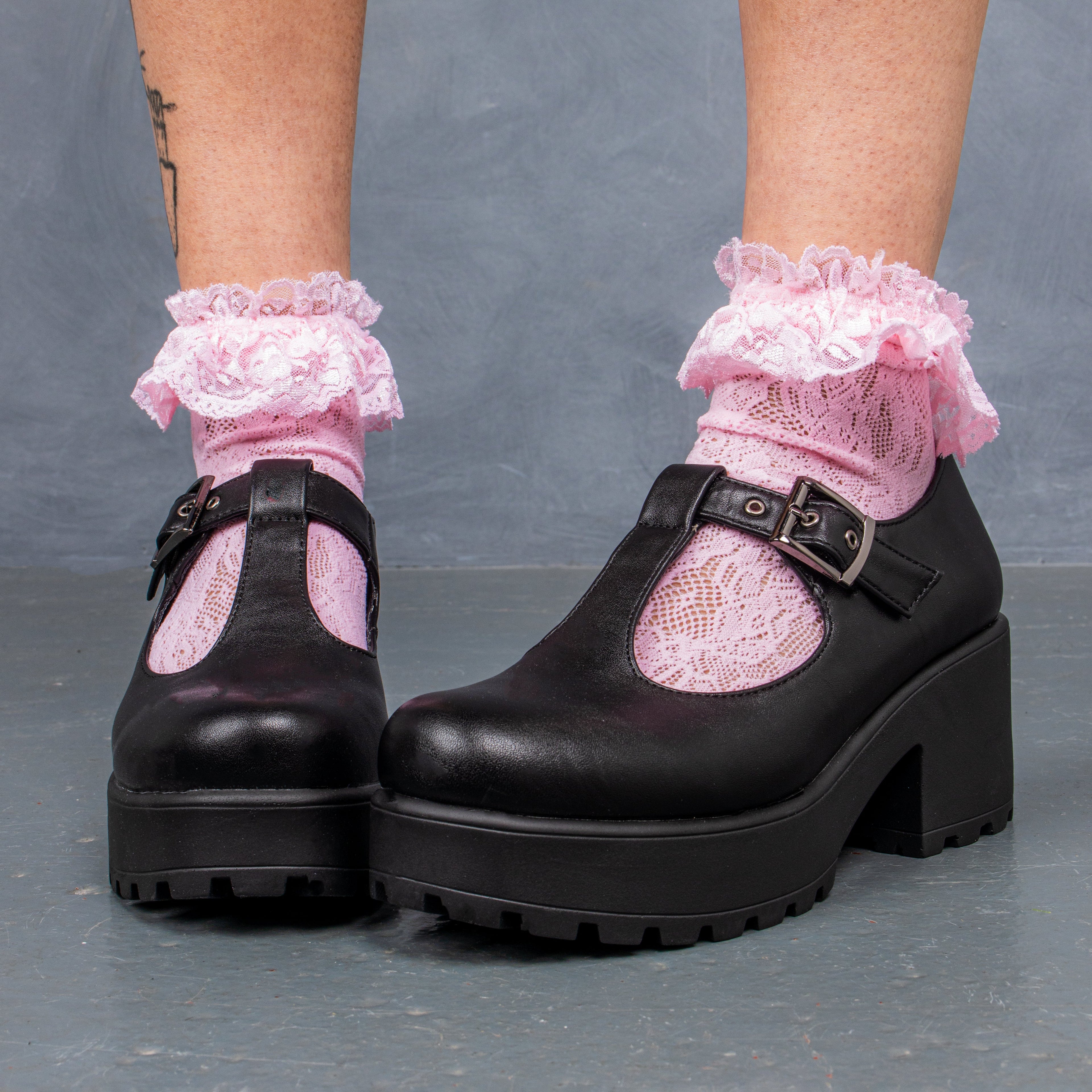 KOI SAI Black Mary Jane Shoes 'Faux Leather Edition'