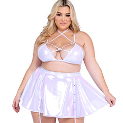 Metallic Iridescent Skirt