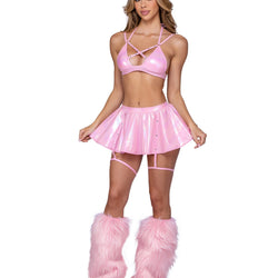 Metallic Iridescent Skirt