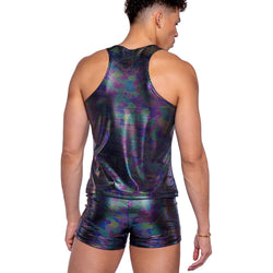 Rainbow Shimmer Camouflage Tank Top