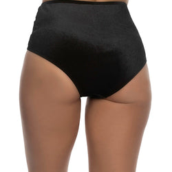 1pc High Waist Cheeky Velvet Shorts