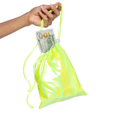 Metallic Iridescent Money Bag