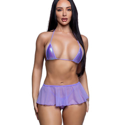 Mesh Flutter Skirt