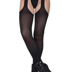 Opaque Suspender Pantyhose