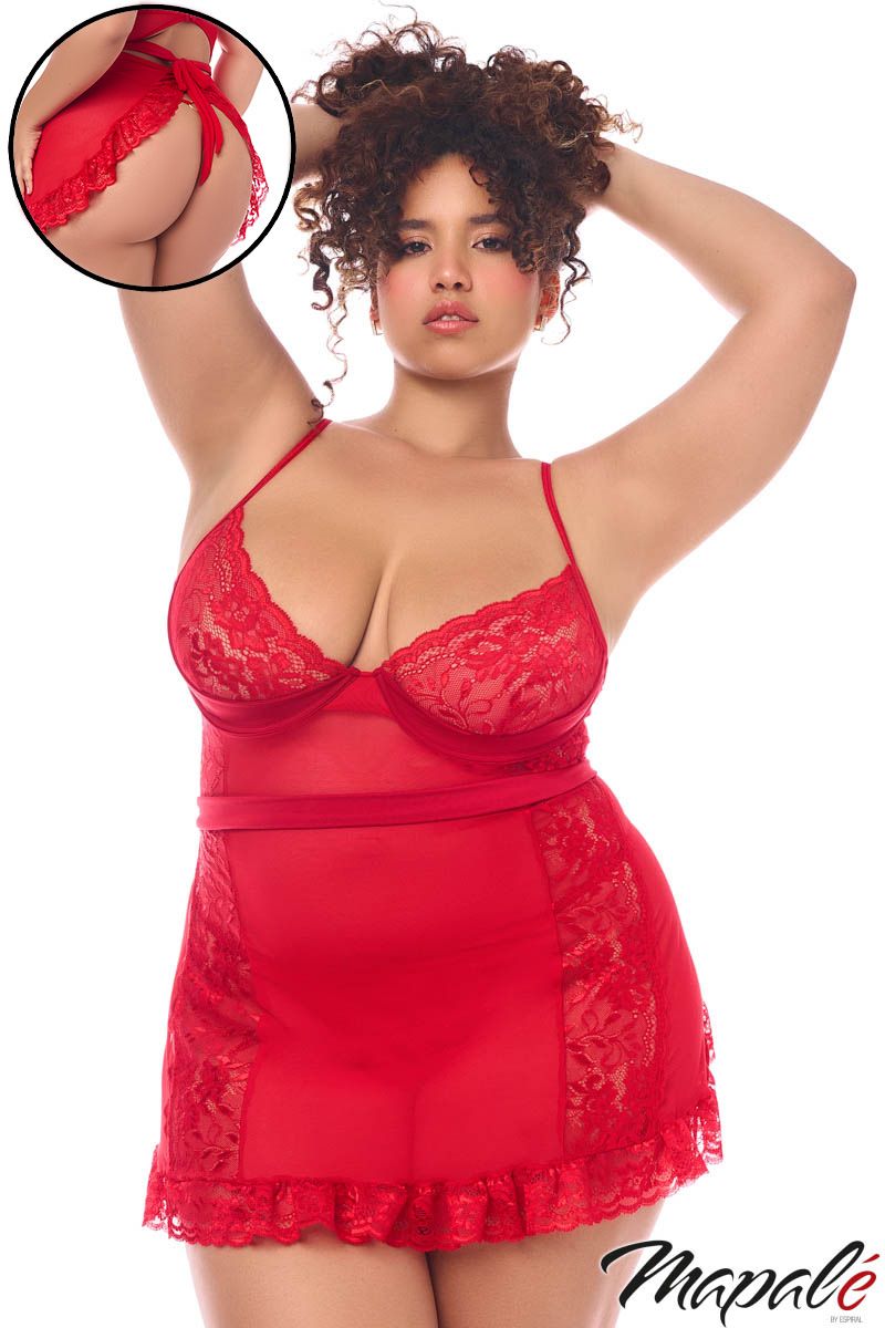 Mesh Apron Babydoll