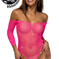 Rhinestone Net Teddy