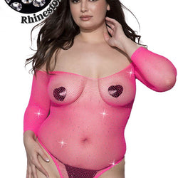 Rhinestone Net Teddy