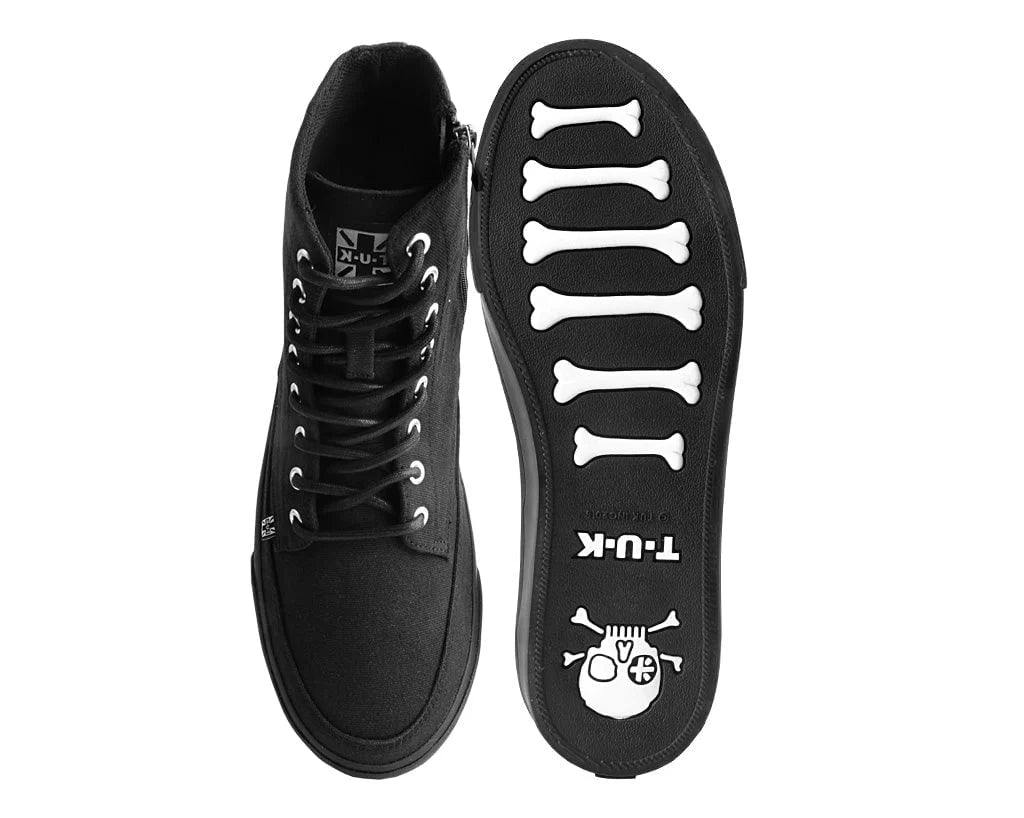 TUK Black Canvas 8-Eye Sneaker Boot