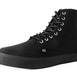 Botte de basket TUK-A3093 en toile noire à 8 œillets