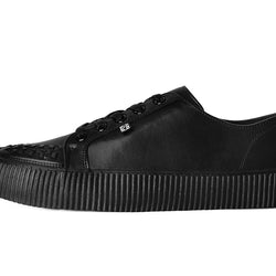 TUK-A3314 Sneaker Creeper en cuir noir à lacets