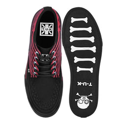 TUK-A3403 Basket rayée Anarchy noir et rouge à 5 yeux