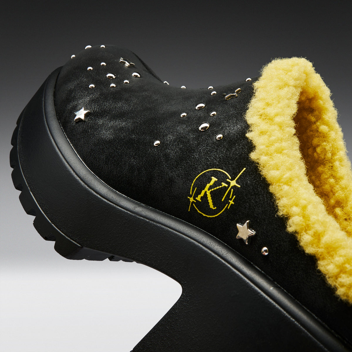 KOI Astraline Chunky Mules-Black-Clearance