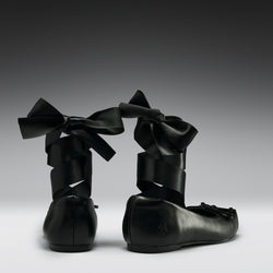 KOI Blithe Metal Toe Ballet Flats- Black