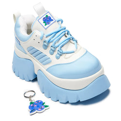 Blueberry Smoothie Trainers-Blue-Size 5-Clearance