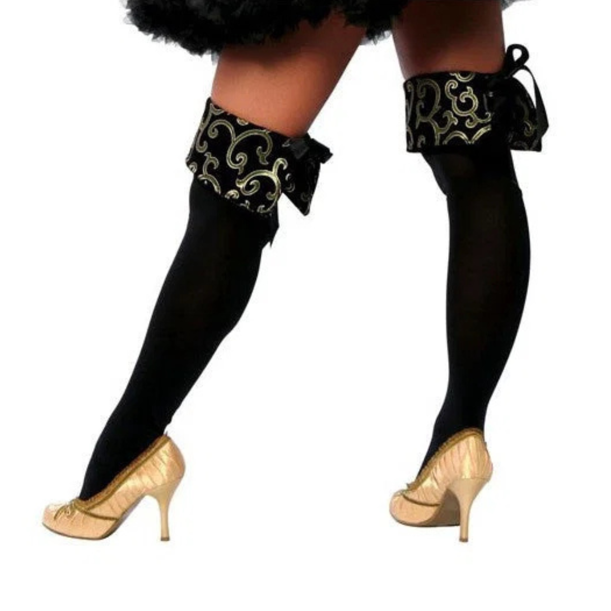 Boot Cuffs with Gold Detail