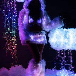 Light-Up Hooded Cropped Jacket