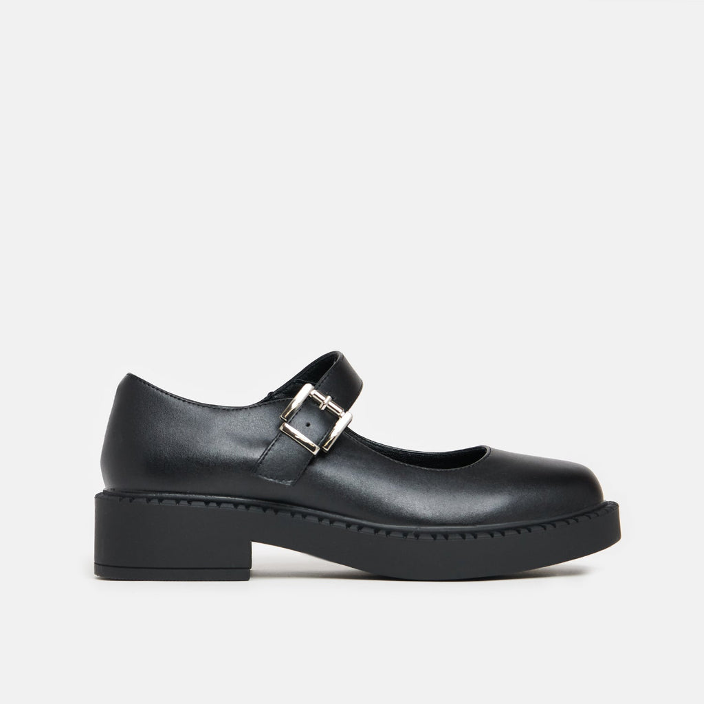 KOI Kishi Tale Black Flat Mary Jane Shoes