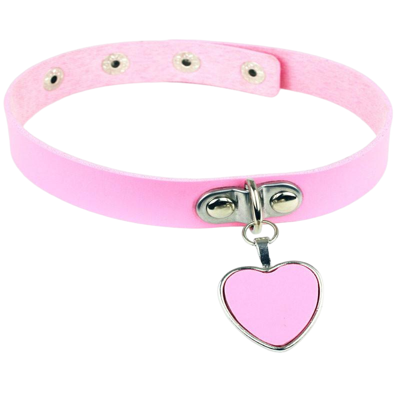 Pink 2025 heart choker