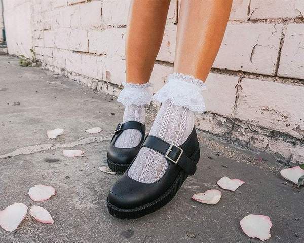 TUK Black TUKskin™ Viva II Mary Jane-Clearance