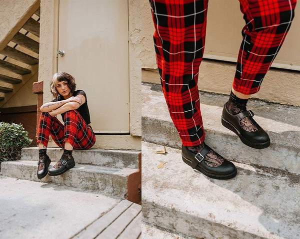 TUK Black TUKskin™ Viva II Mary Jane-Clearance
