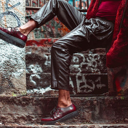 TUK Burgundy Rub-Off TUKskin™ Viva Low Creeper