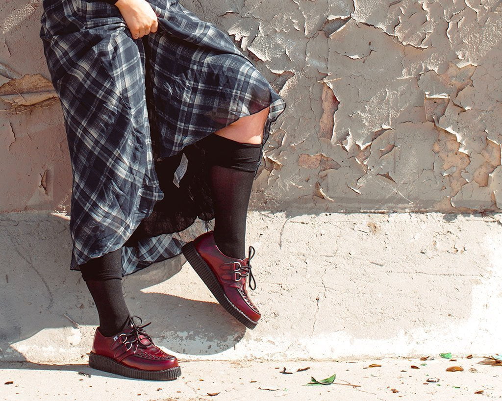 TUK Burgundy Rub-Off TUKskin™ Viva Low Creeper