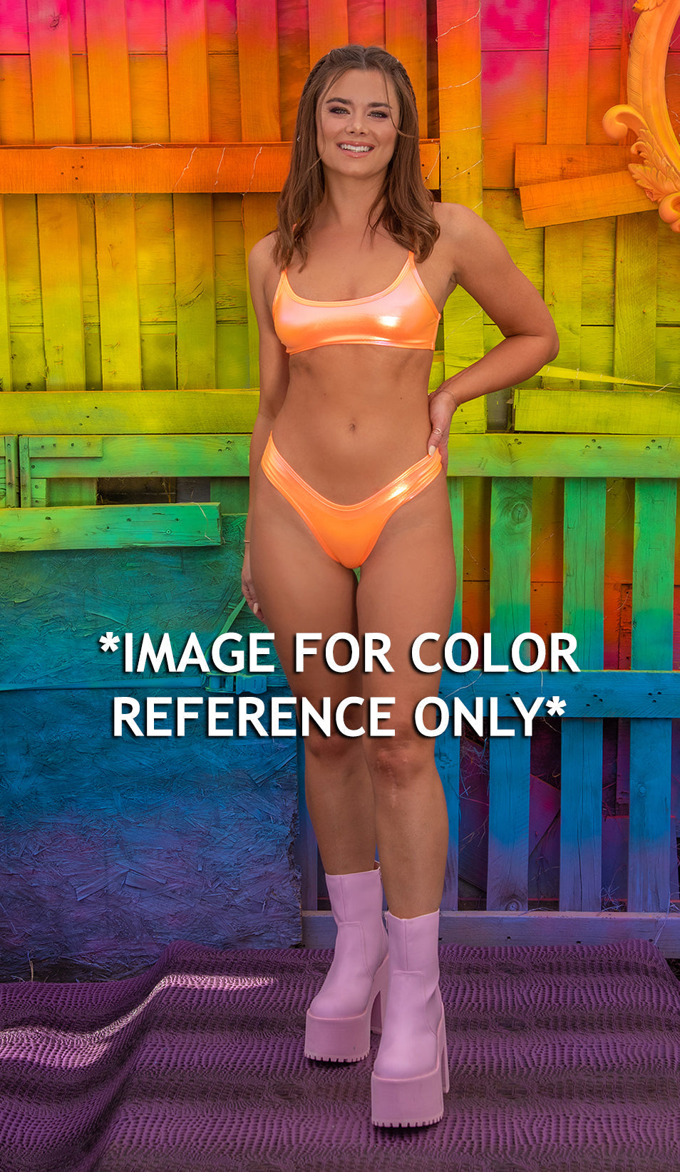 Metallic Spaghetti Strap Tank